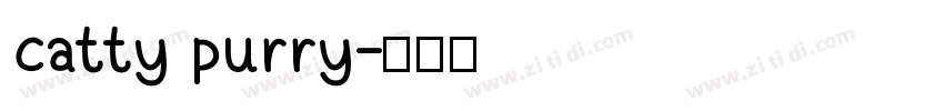 catty purry字体转换